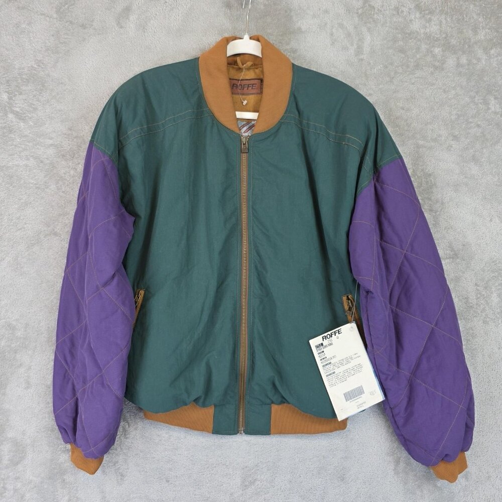 Vintage Roffe Jacket Mens Medium Green High Sierra Parka 2145 Made USA 90s